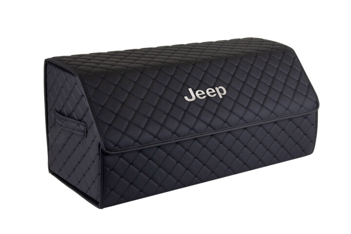 Сумка-органайзер в багажник ECO L 30x30x65 см для Jeep черная с черной нитью EVAtech EHECELBBBBV014 (фото 1)