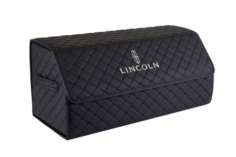 Сумка-органайзер в багажник ECO L 30x30x65 см для Lincoln черная с черной нитью EVAtech EHECELBBBBV069