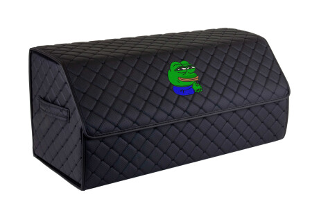 Сумка органайзер в багажник ECO L 30x30x65 см Pepe the Frog черная с черной нитью EVAtech EHECELBBBBV134