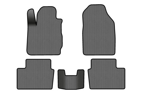 Килимки EVA в салон авто для Fiesta Mark 7 closed threshold AT Ford 2009-2017 6 покоління Htb EU EVAtech FD12709CV5SGB