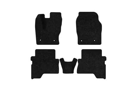 Ворсовые коврики Standard в салон авто для Ford C-Max (C344) MT 2010-2019 2 поколения Minivan EU черный кант EVAtech FD14645CD5FC4VEB