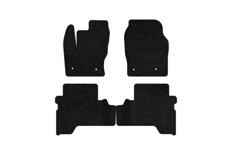 Ворсовые коврики Standard в салон авто для Ford C-Max (C344) MT 2010-2019 2 поколения Minivan EU черный кант EVAtech FD14645PC4FC4VEB
