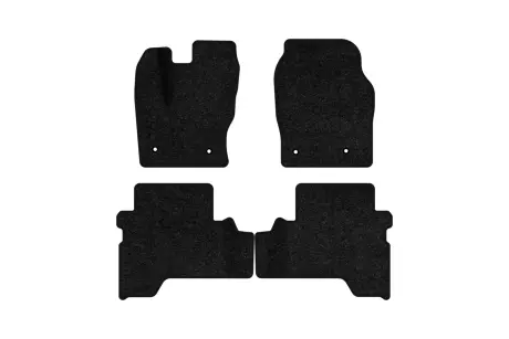 Ворсовые коврики Standard в салон авто для Ford C-Max (C344) MT 2010-2019 2 поколения Minivan EU черный кант EVAtech FD14645PDC4FC4VEB