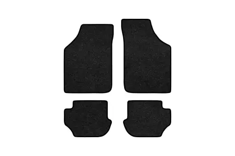 Ворсовые коврики Premium в салон авто для Ford Ka (RBT) 1996-2008 1 поколение Htb EU черный кант EVAtech FD22602PG4VPB