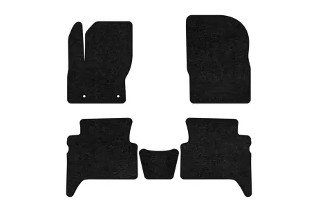 Ворсовые коврики Standard в салон авто для Ford C-Max 2003-2010 1 поколение Minivan EU черный кант EVAtech FD32389C5TL2VEB