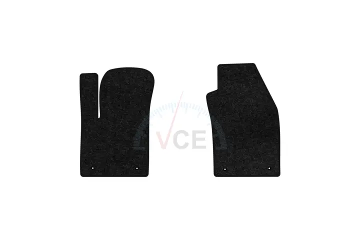 Ворсові килимки Standard в салон авто для Fiat 500 3-doors 2007 1 покоління Htb EU чорний кант EVAtech FT1441AV2FL4VEB (фото 1)