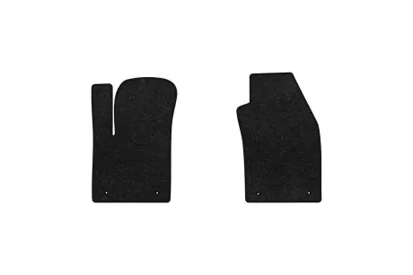 Ворсовые коврики Premium в салон авто для Fiat 500 3-doors 2007 1 поколение Htb EU черный кант EVAtech FT1441AV2FL4VPB