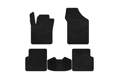 Ворсовые коврики Premium в салоне авто для Fiat Stilo 2001-2008 1 поколение Htb EU черный кант EVAtech FT21977CV5VPB