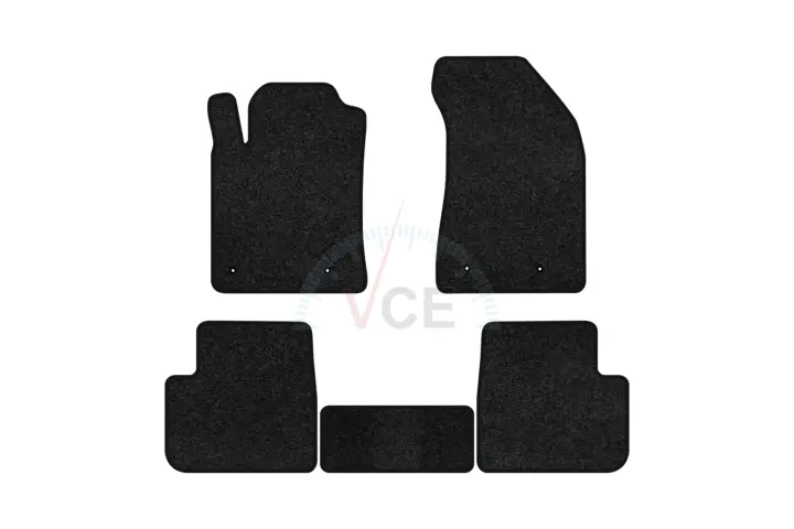 Ворсовые коврики Premium в салон авто для Fiat Bravo (Type 198) 2007-2014 2 поколения Htb EU черный кант EVAtech FT22216CV5FL4VPB (фото 1)