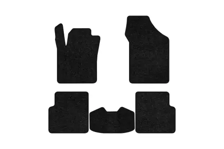 Ворсовые коврики Standard в салон авто для Fiat Stilo 2001-2008 1 поколение Combi EU черный кант EVAtech FT22282CV5VEB