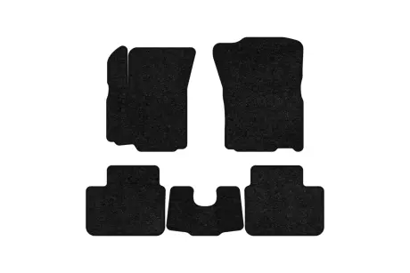 Ворсовые коврики Standard в салон авто для Fiat Sedici 2006-2014 1 поколение Htb EU черный кант EVAtech FT32896C5VEB