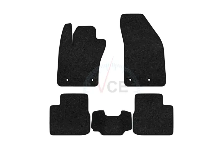 Ворсовые коврики Premium в салон авто для Fiat Tipo (356) 2015 2 поколения Htb EU черный кант EVAtech FT43353CV5FC4VPB (фото 1)