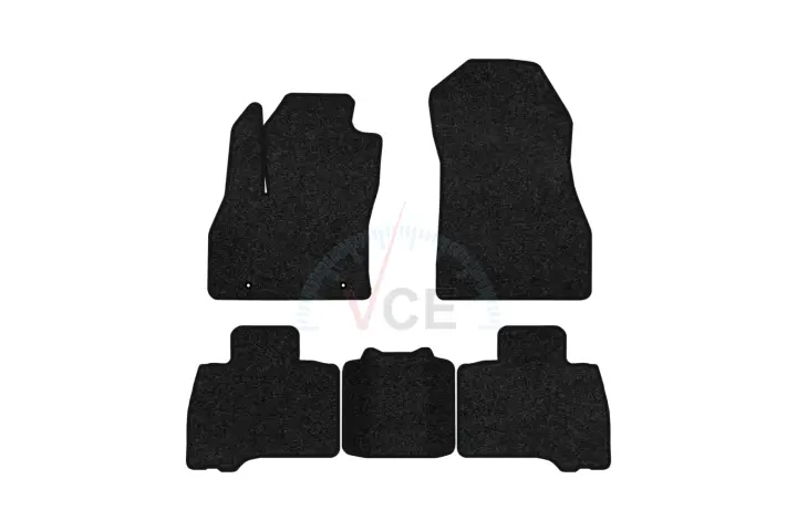 Ворсовые коврики Premium в салоне авто для Fiat Fiorino пасс. 2008 3 поколения Minivan EU черный кант EVAtech FT53717C5FL2VPB (фото 1)