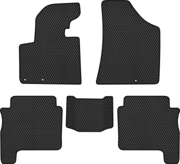 Килимки EVA в салон авто для Santa FE CM Restyling Floor Gas Pedal 7 seats 3 clips Hyundai 2010-2012 2 покоління SUV EU EVAtech HY11174CG5LA3RBB