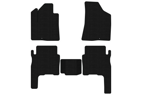 Килимки EVA в салон авто для Santa FE CM 5 seats Hyundai 2006-2010 2 покоління SUV EU EVAtech HY33306CV5KD2KBB