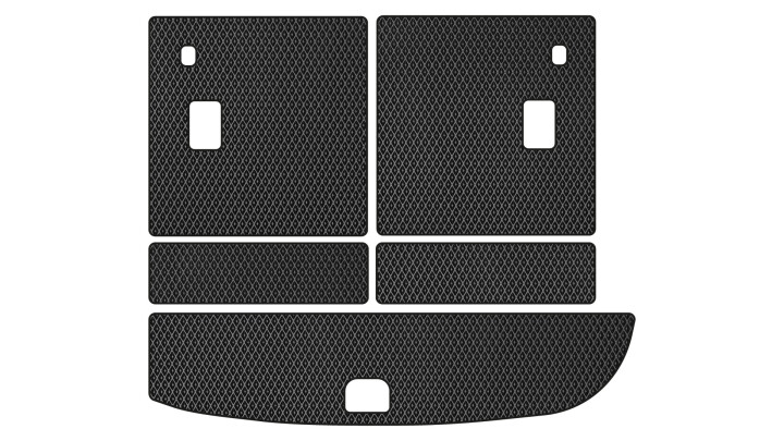 Килимок EVA в багажник авто для Santa FE CM 7 seats Hyundai 2006-2010 2 покоління SUV Korea EVAtech HY33307BE5RBB (фото 1)