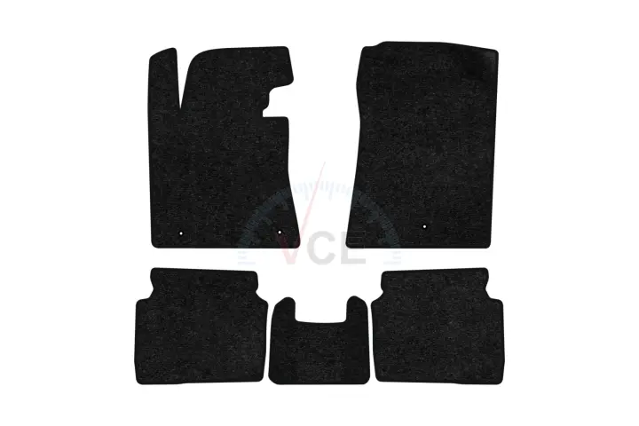 Ворсові килимки Standard в салон авто для Hyundai Elantra GT (MD) (Floor Gas Pedal) 2010-2015 5 покоління Htb USA чорний кант EVAtech HY42304C5LA3VEB (фото 1)