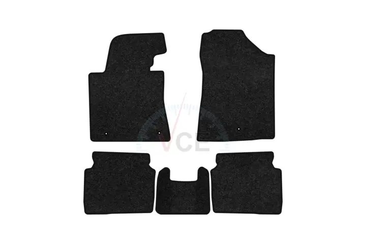 Ворсові килимки Premium в салон авто для Hyundai Elantra GT (MD) (Floor Gas Pedal) 2010-2015 5 покоління Htb USA чорний кант EVAtech HY42304CG5LA3VPB (фото 1)