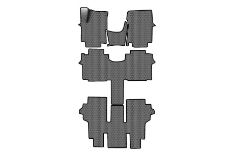 Килимки EVA в салон авто для Staria 7 seats 4WD first seats position Hyundai 2021 1 покоління VAN EU EVAtech HY42520WA5SGB