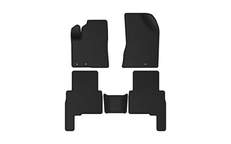 Килимки EVA в салон авто для Sorento XM Hinged Gas Pedal 7 seats Kia 2009-2012 2 покоління SUV EU EVAtech KI12232C5KH3RBB