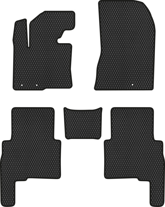 Коврики EVA в салон авто для Sorento XM Floor Gas Pedal 7 seats Kia 2009-2012 2 поколения SUV EU EVAtech KI12271C5LS3RBB (фото 1)