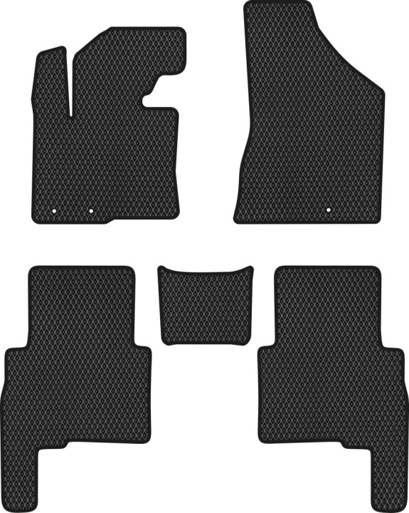 Коврики EVA в салон авто для Sorento XM Floor Gas Pedal 7 seats Kia 2009-2012 2 поколения SUV EU EVAtech KI12271CV5LS3RBB (фото 1)