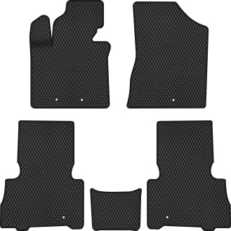 Килимки EVA в салон авто для Sorento XM 5 seats Restyling Kia 2012-2014 2 покоління SUV EU EVAtech KI32229CV5CP5RBB