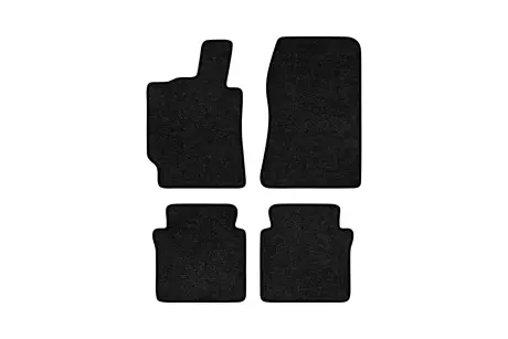 Ворсовые коврики Standard в салон авто для Lancia Thesis (841) 2002-2009 1 поколение Sedan EU черный кант EVAtech LC22637PB4VEB