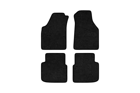 Ворсовые коврики Standard в салон авто для Lancia Musa 2004-2012 1 поколение Minivan EU черный кант EVAtech LC22673PG4VEB