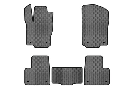 Килимки EVA в салон авто для ML-Class W166 Mercedes-Benz 2011-2015 1 покоління SUV EU EVAtech MB21534C5MS8SGB