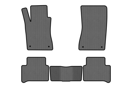 Коврики EVA в салон авто для E-Class W211 RWD Mercedes-Benz 2002-2009 3 поколения Sedan EU EVAtech MB3400C5MS4SGB