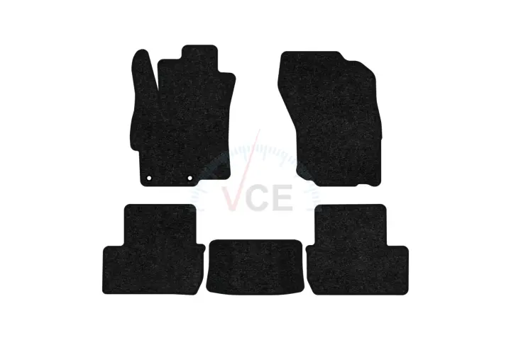 Ворсовые коврики Standard в салон авто для Mitsubishi Lancer (10) MT 2007-2018 10 поколения Htb EU черный кант EVAtech MT33611C5AV2VEB (фото 1)