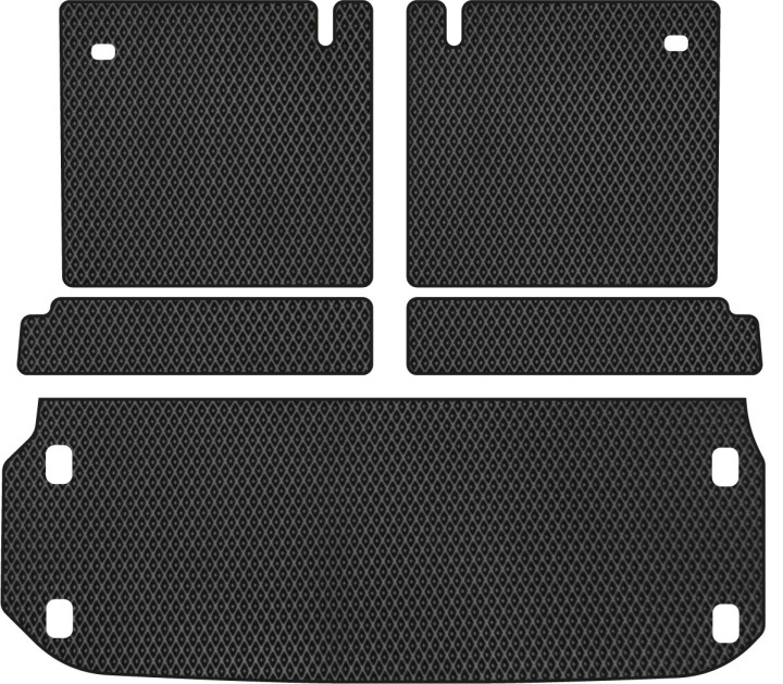 Килимок EVA в багажник авто для Pathfinder R52 7 seats Nissan 2012-2021 4 покоління SUV EU EVAtech NS3191BE5RBB (фото 1)