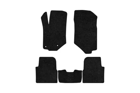 Ворсовые коврики Standard в салон авто для Opel Corsa (F) 2019 6 поколения Htb EU черный кант EVAtech OL13542C5AV2VEB