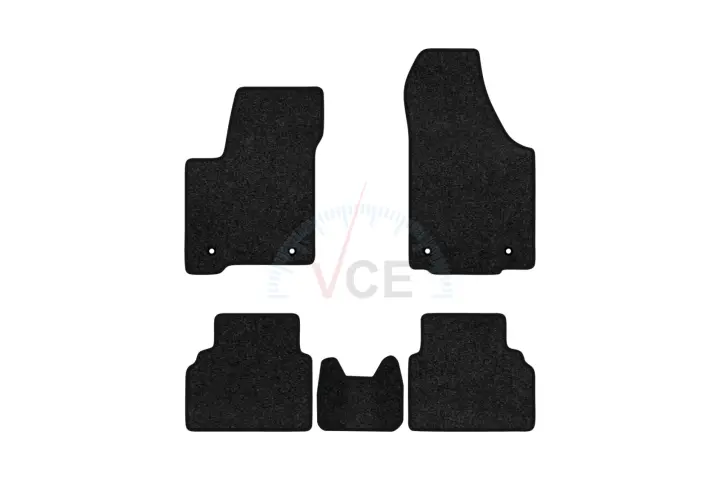 Ворсові килимки Premium в салон авто для Opel Meriva (A) 2002-2010 1 покоління Minivan EU чорний кант EVAtech OL21366CG5AV4VPB (фото 1)