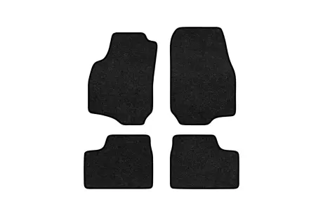 Ворсові килимки Premium в салон авто для Opel Astra (G) Bertone 1998-2009 1 покоління Coupe EU чорний кант EVAtech OL22576PG4VPB