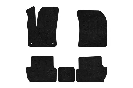 Ворсові килимки Standard в салон авто для Peugeot 3008 GT PACK (flat floor) 2016-2024 2 покоління SUV EU чорний кант EVAtech PT11438C5AV2VEB
