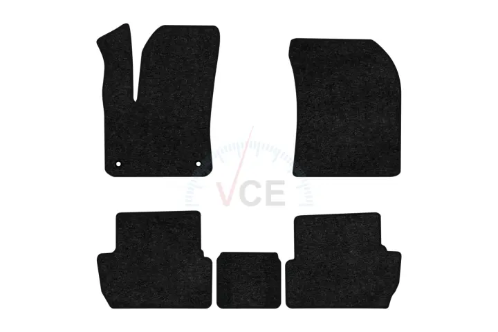 Ворсовые коврики Standard в салон авто для Peugeot 3008 GT PACK (flat floor) 2016-2024 2 поколения SUV EU черный кант EVAtech PT11438C5AV2VEB (фото 1)