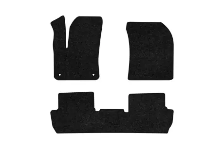 Ворсові килимки Standard в салон авто для Peugeot 3008 GT PACK (flat floor) 2016-2024 2 покоління SUV EU чорний кант EVAtech PT11438Z3AV2VEB