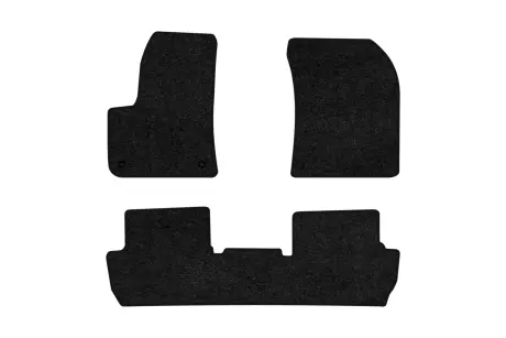 Ворсові килимки Standard в салон авто для Peugeot 3008 GT PACK (flat floor) 2016-2024 2 покоління SUV EU чорний кант EVAtech PT11438ZB3AV2VEB
