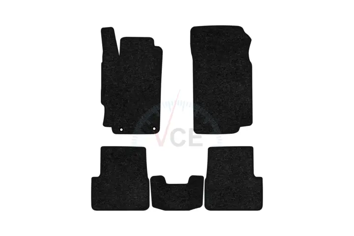 Ворсовые коврики Standard в салон авто для Peugeot 406 1995-2004 1 поколение Combi EU черный кант EVAtech PT12952C5AV2VEB (фото 1)