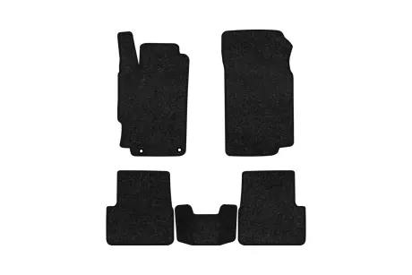 Ворсовые коврики Premium в салон авто для Peugeot 406 1995-2004 1 поколение Combi EU черный кант EVAtech PT12952C5AV2VPB