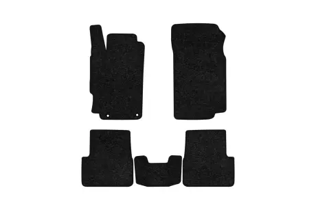 Ворсовые коврики Standard в салон авто для Peugeot 406 1995-2004 1 поколение Sedan EU черный кант EVAtech PT12953C5AV2VEB