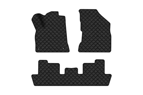 Коврики из экокожи ECO в салон авто для 5008 Peugeot 2009-2017 1 поколение Minivan EU EVAtech PT1706ZE3CP2BBB