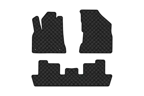 Коврики из экокожи ECO в салон авто для 5008 Peugeot 2009-2017 1 поколение Minivan EU EVAtech PT1706ZV3CP2BBB