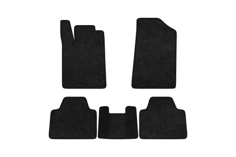 Ворсові килимки Premium в салон авто для Peugeot 607 1999-2010 1 покоління Sedan EU чорний кант EVAtech PT21577CV5VPB
