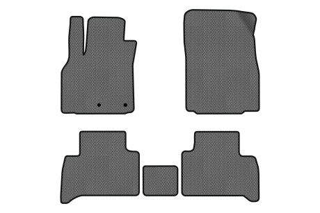 Килимки EVA в салон авто для Grand Scenic III 7 seats moving armrest AT Renault 2009-2015 3 покоління Minivan EU EVAtech RT11745C5RN2RGB