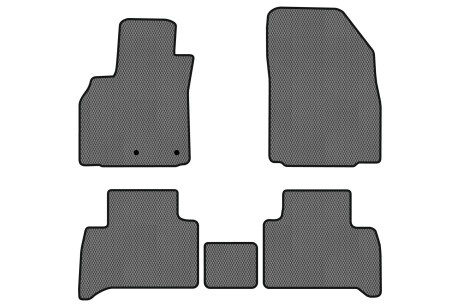 Коврики EVA в салон авто для Grand Scenic III 7 seats moving armrest AT Renault 2009-2015 3 поколения Minivan EU EVAtech RT11745CG5RN2RGB