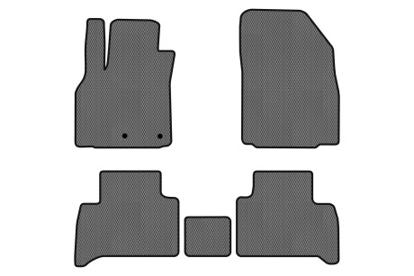 Коврики EVA в салон авто для Grand Scenic III 7 seats moving armrest AT Renault 2009-2015 3 поколения Minivan EU EVAtech RT11745CV5RN2RGB