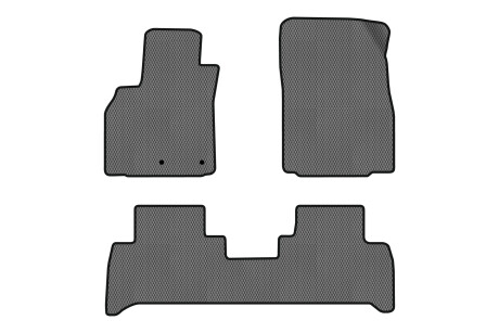 Коврики EVA в салон авто для Grand Scenic III 7 seats moving armrest AT Renault 2009-2015 3 поколения Minivan EU EVAtech RT11745ZB3RN2RGB